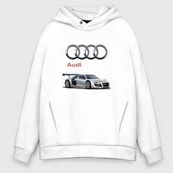 Толстовка оверсайз мужская Audi Germany, цвет: белый