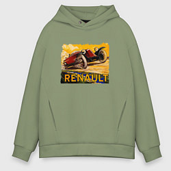 Толстовка оверсайз мужская Renault Racing Retro, цвет: авокадо