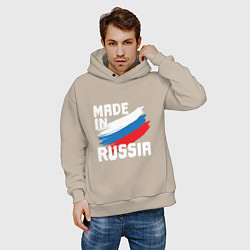 Толстовка оверсайз мужская In Russia, цвет: миндальный — фото 2