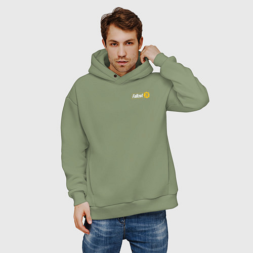 Мужское худи оверсайз Fallout - 4 / Авокадо – фото 3