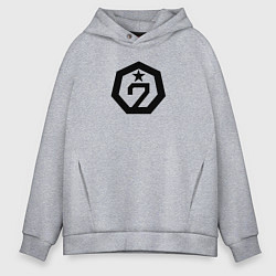 Толстовка оверсайз мужская Got7 mark, цвет: меланж