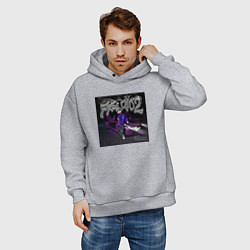 Толстовка оверсайз мужская OG BUDA FREERIO2, цвет: меланж — фото 2