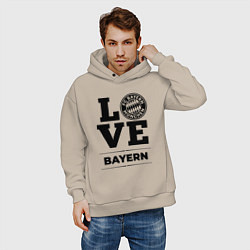 Толстовка оверсайз мужская Bayern Love Классика, цвет: миндальный — фото 2