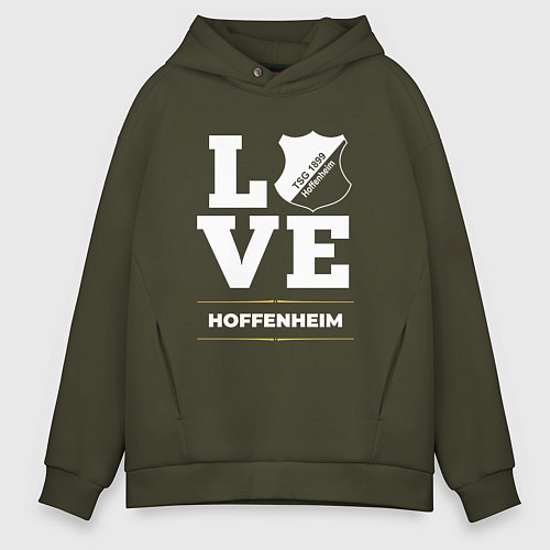 Мужское худи оверсайз Hoffenheim Love Classic / Хаки – фото 1