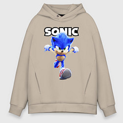 Толстовка оверсайз мужская Sonic the Hedgehog 2, цвет: миндальный