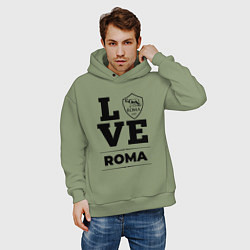 Толстовка оверсайз мужская Roma Love Классика, цвет: авокадо — фото 2