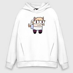 Толстовка оверсайз мужская Neko sus, цвет: белый