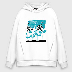 Толстовка оверсайз мужская КОНЦЕПЦИЯ РОСТА, цвет: белый