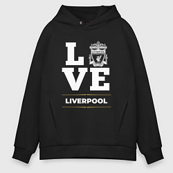 Толстовка оверсайз мужская Liverpool Love Classic, цвет: черный