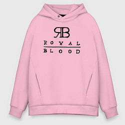 Толстовка оверсайз мужская RB Royal Blood, цвет: светло-розовый