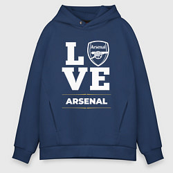 Толстовка оверсайз мужская Arsenal Love Classic, цвет: тёмно-синий
