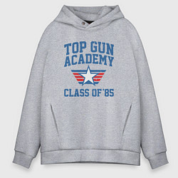 Толстовка оверсайз мужская TOP GUN Academy Class of 85, цвет: меланж