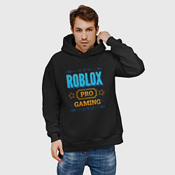 Толстовка оверсайз мужская Игра Roblox PRO Gaming, цвет: черный — фото 2