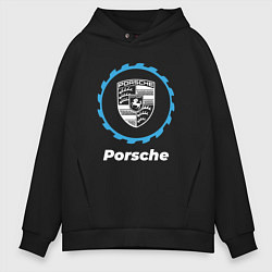 Толстовка оверсайз мужская Porsche в стиле Top Gear, цвет: черный