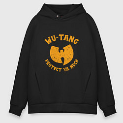 Толстовка оверсайз мужская Protect Ya Neck Wu-Tang, цвет: черный