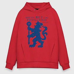 Толстовка оверсайз мужская FC Chelsea Lion, цвет: красный