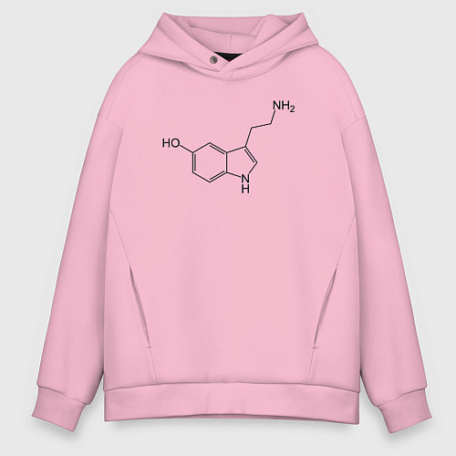 Мужское худи оверсайз Серотонинчик / Светло-розовый – фото 1