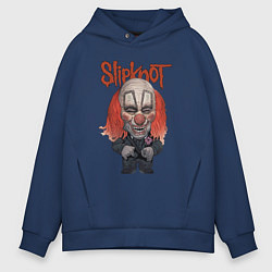 Толстовка оверсайз мужская Slipknot art, цвет: тёмно-синий