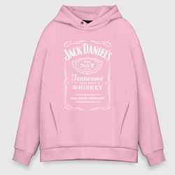 Толстовка оверсайз мужская Jack Daniels, цвет: светло-розовый