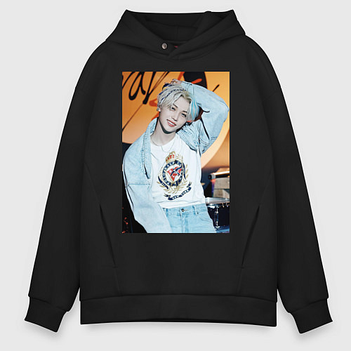 Мужское худи оверсайз Felix Circus / Черный – фото 1