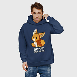 Толстовка оверсайз мужская Offended fox, цвет: тёмно-синий — фото 2