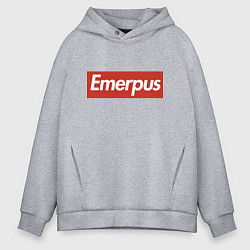 Толстовка оверсайз мужская Emerpus - joke, цвет: меланж