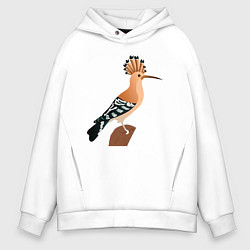 Толстовка оверсайз мужская Удод, цвет: белый