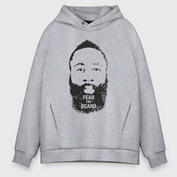Толстовка оверсайз мужская Harden beard, цвет: меланж