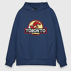 Толстовка оверсайз мужская Toronto dinosaur, цвет: тёмно-синий