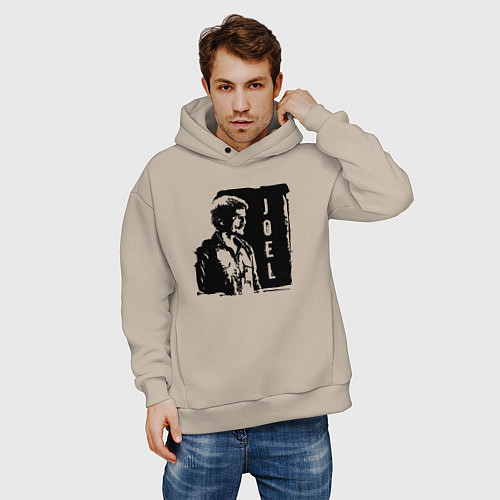 Мужское худи оверсайз Joel - The last of us / Миндальный – фото 3