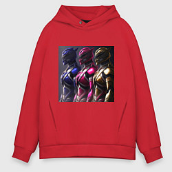 Толстовка оверсайз мужская Рейнджеры, цвет: красный