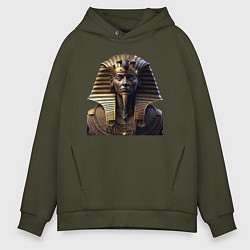 Толстовка оверсайз мужская Египетский фараон, цвет: хаки