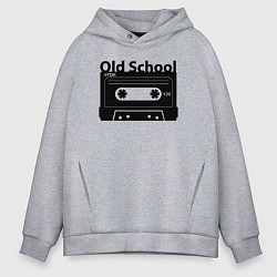 Толстовка оверсайз мужская Old school music, цвет: меланж