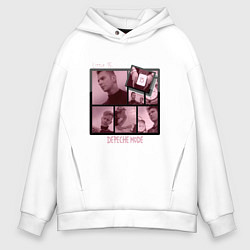 Толстовка оверсайз мужская Depeche Mode - Little 15, цвет: белый