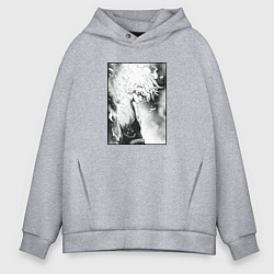 Толстовка оверсайз мужская Пустой Габимару, цвет: меланж