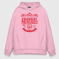 Толстовка оверсайз мужская Arsenal 1886, цвет: светло-розовый