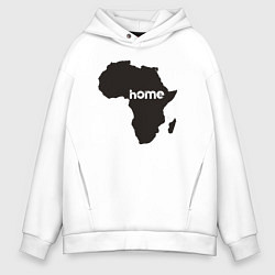 Толстовка оверсайз мужская Africa home, цвет: белый