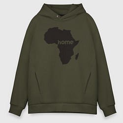 Толстовка оверсайз мужская Africa home, цвет: хаки