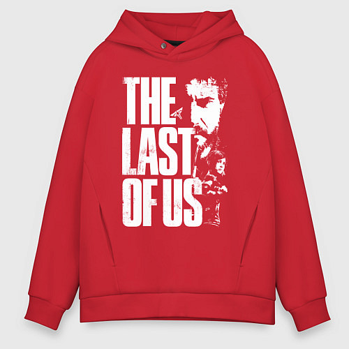 Мужское худи оверсайз The last of us game / Красный – фото 1