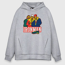 Толстовка оверсайз мужская Ironman, цвет: меланж
