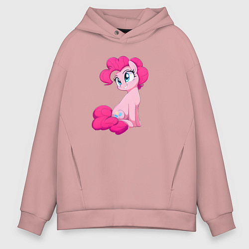 Мужское худи оверсайз Пинки Пай / Пыльно-розовый – фото 1