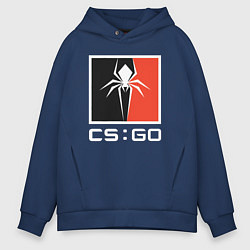 Толстовка оверсайз мужская CS spider, цвет: тёмно-синий