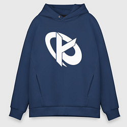 Толстовка оверсайз мужская Karmine Corp, цвет: тёмно-синий