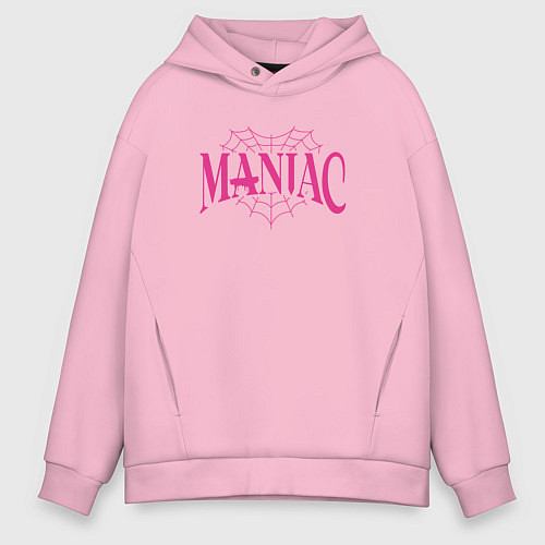 Мужское худи оверсайз Maniac - stray kids / Светло-розовый – фото 1