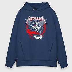 Толстовка оверсайз мужская Metallica The God that failed, цвет: тёмно-синий