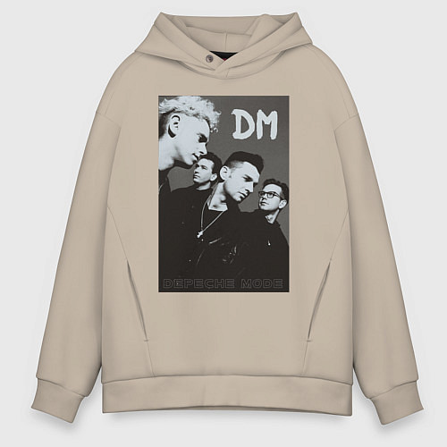 Мужское худи оверсайз Depeche Mode 90 Violator / Миндальный – фото 1