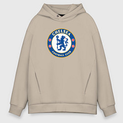 Толстовка оверсайз мужская Chelsea fc sport, цвет: миндальный