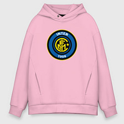 Толстовка оверсайз мужская Inter sport fc, цвет: светло-розовый