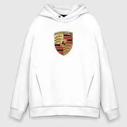 Толстовка оверсайз мужская Porsche sport auto, цвет: белый