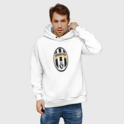 Толстовка оверсайз мужская Juventus sport fc, цвет: белый — фото 2